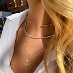 Pavé Pear & Marquise Split Choker