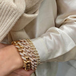 Jumbo Pavé Link Bracelet