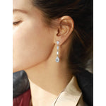 Multi-Shape Diamond Drop Earrings