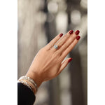 Oval Cut Engagement Ring with Epaulettes