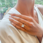 Asscher Cut Solitaire Engagement Ring