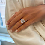 Antique Cushion Cut Solitaire Engagement Ring