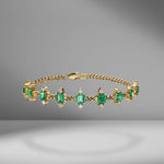 Toujours Multi Emerald & Diamond Bracelet