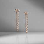 Long Multi Shape Diamond Loop Earrings