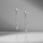 Long Multi Shape Diamond Loop Earrings