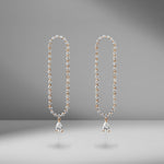 Hudson Pear Diamond Drop Earrings