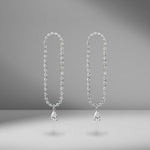 Hudson Pear Diamond Drop Earrings