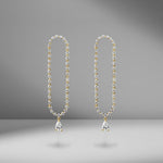 Hudson Pear Diamond Drop Earrings