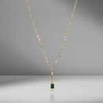 NESW Emerald Diamond Charm
