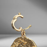Small Compass Diamond Coin Charm