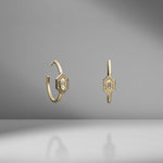 N/S Diamond Hoops