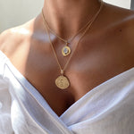 Limited Edition Elefante Large Diamond Coin Charm Necklace