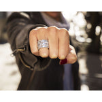 Emerald Cut Eternity Band .70