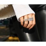 Oval Cut Eternity Band .90