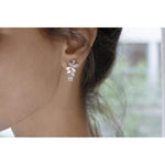 Pear & Marquise Diamond Drop Earrings