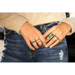 Pear Shape Emerald Ring