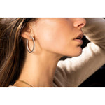 In & Out Diamond Hoops