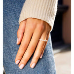 East-West Set Oval Cut Eternity Band .18