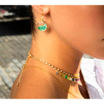 Emerald & Diamond Shaker Earrings