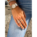 East-West Set Marquise Eternity Band .10