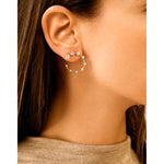 Diamond Circle Small Earrings