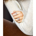 Emerald Cut Engagement Ring with Tapered Baguettes