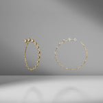 Diamond Circle Large Earrings