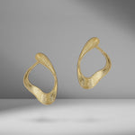 Stream Line Loop Earrings