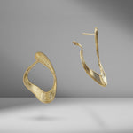 Stream Line Loop Earrings