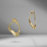 Stream Line Loop Earrings