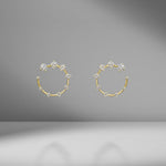 Diamond Circle Small Earrings