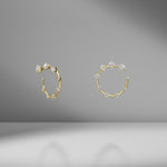 Diamond Circle Small Earrings