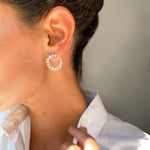 Large Multi-Shape Open Hoop Earrings