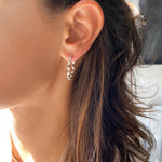 Zig Zag Marquise Hoops