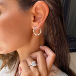 Medium Multi-Shape Open Hoop Earrings