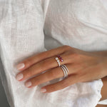 Ruby & Diamond Twist Ring