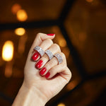 Triple Row Asscher Eternity Band
