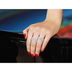Multi-Shape Cluster Eternity Band