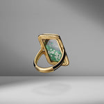 Emerald & Diamond Shaker Ring