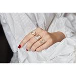Round Sapphire & Diamond Ring