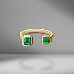 Prive Emerald Open Ring
