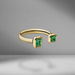Prive Emerald Open Ring
