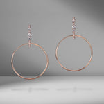 Prive Diamond Hoop Drop Earrings