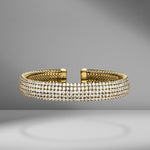 Five-Row Diamond Cuff