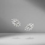 Marquise Diamond Cluster Earrings