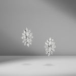Marquise Diamond Cluster Earrings