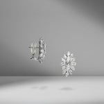 Marquise Diamond Cluster Earrings