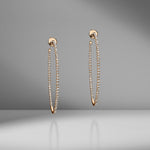 Micro Pavé Diamond Hoops
