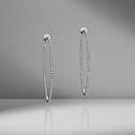 Micro Pavé Diamond Hoops