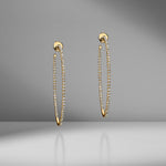 Micro Pavé Diamond Hoops